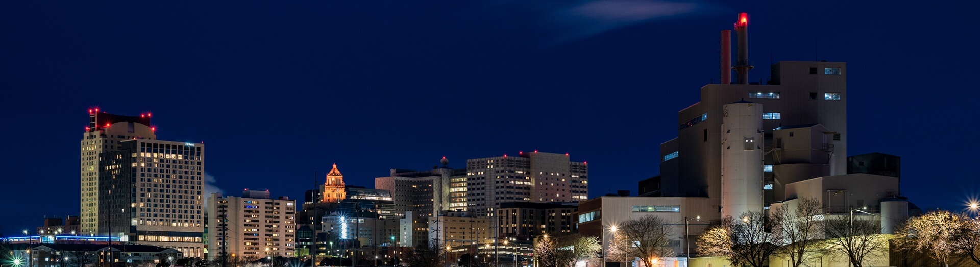Downtown Rochester At Night